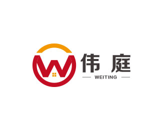 朱紅娟的偉庭室內裝飾裝修logo設計