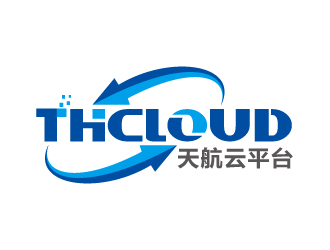 連杰的THCLOUD   天航云平臺logo設(shè)計