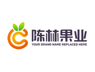 鐘炬的陳林果業(yè)logo設計