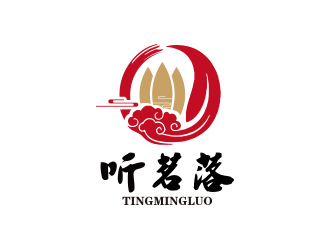 孫金澤的聽茗落普洱茶葉品牌logo設計logo設計