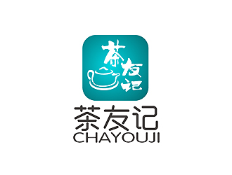 秦曉東的茶友記茶葉垂直電商APP標志設計logo設計