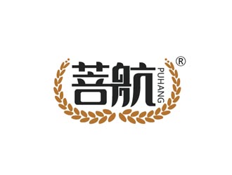 鄒小考的動(dòng)物飼料品牌： 菩航 logo設(shè)計(jì)