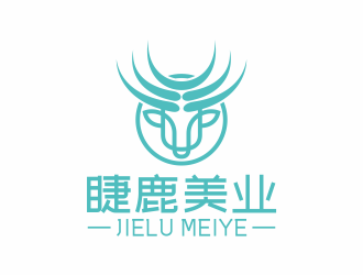 何嘉健的睫鹿美業(yè)美容服務(wù)logo設(shè)計(jì)