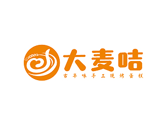 盛銘的大麥咭蛋糕店logologo設(shè)計(jì)