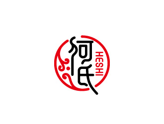 周金進的何氏（中醫(yī)理療）logo設計