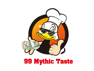 黃安悅的99 Mythic Taste（成功時期的鴨子）logo設(shè)計