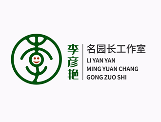 唐國強(qiáng)的貴州省李彥艷名園長工作室（重新編輯要求）logo設(shè)計(jì)