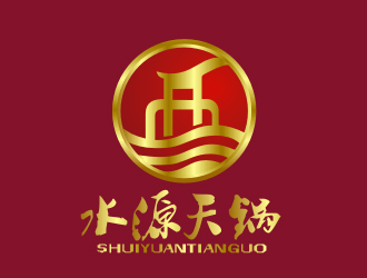 李杰的水源天鍋白酒商標設(shè)計logo設(shè)計