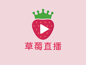 梁俊的草莓直播APP電商logo設計logo設計