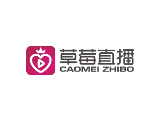 曾翼的草莓直播APP電商logo設計logo設計