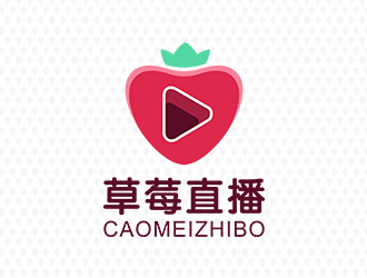 鄭錦尚的草莓直播APP電商logo設(shè)計logo設(shè)計