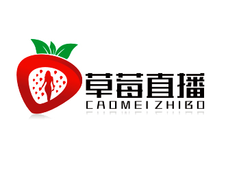 李杰的草莓直播APP電商logo設計logo設計