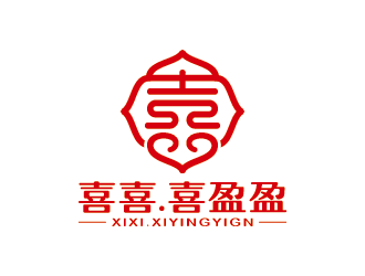 王濤的喜喜.喜盈盈logo設(shè)計