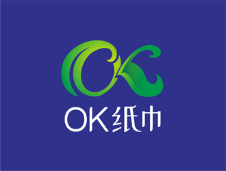 陳今朝的ok紙巾logo設(shè)計(jì)