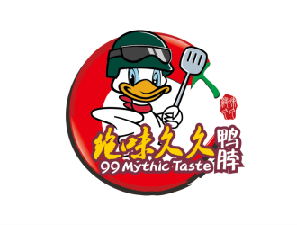 99 Mythic Taste（開小汽車的鴨子）logo設(shè)計(jì)