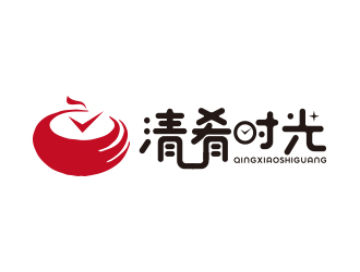 孫金澤的清肴時光快餐廳logologo設(shè)計