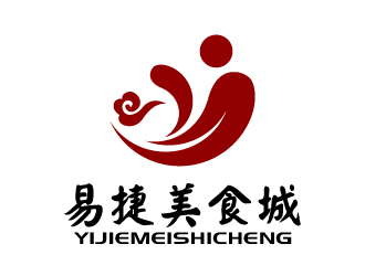 張俊的易捷美食城logo設計