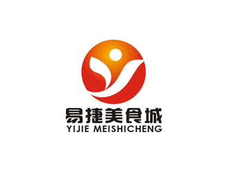 孫永煉的易捷美食城logo設計