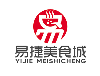 趙鵬的易捷美食城logo設計