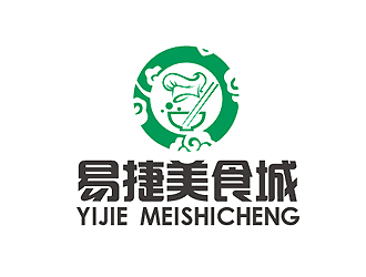 秦曉東的易捷美食城logo設計