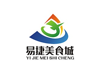 勞志飛的易捷美食城logo設(shè)計(jì)