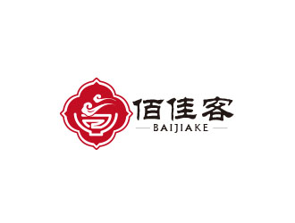 朱紅娟的佰佳客（大食堂）商標(biāo)設(shè)計(jì)logo設(shè)計(jì)