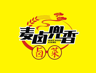 楊占斌的麥鹵兜香食品logo設(shè)計