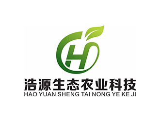 鄭錦尚的浩源生態(tài)農(nóng)業(yè)科技logo設(shè)計