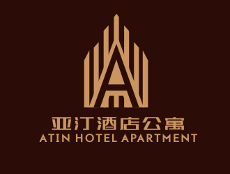 李杰的亞汀酒店公寓 ATIN HOTEL APARTMENTlogo設(shè)計