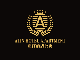 譚家強的亞汀酒店公寓 ATIN HOTEL APARTMENTlogo設(shè)計