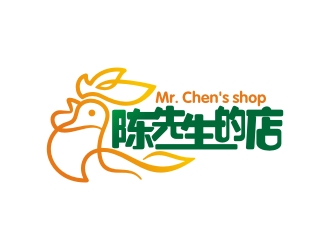 曾翼的陳先生的店logo設(shè)計