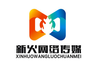 楊占斌的廣州新火網絡傳媒有限公司logo設計