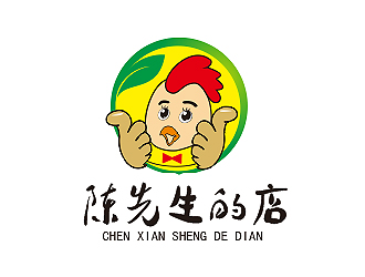 盛銘的陳先生的店logo設(shè)計