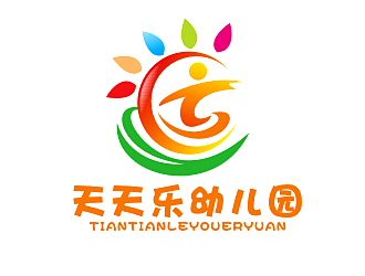 李杰的天天樂幼兒園logo設計