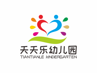 何嘉健的天天樂幼兒園logo設計