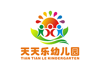 勞志飛的天天樂幼兒園logo設計