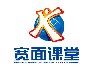 鐘炬的寬面課堂教育logo設(shè)計