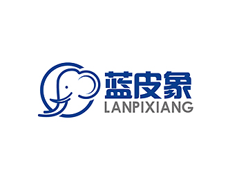 秦曉東的藍(lán)皮象logo設(shè)計