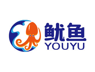 向正軍的魷魚logo設計