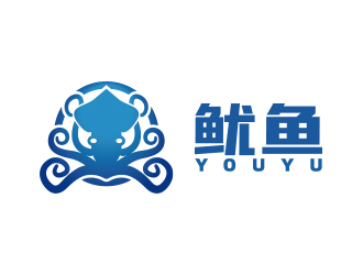 葛俊牟的魷魚logo設計