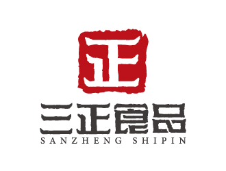 葉美寶的上海三正食品有限公司logologo設計