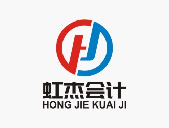 陳國偉的虹杰會計logo設(shè)計