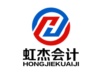 余亮亮的虹杰會計logo設計