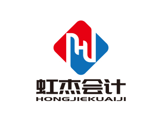 孫金澤的虹杰會計logo設計