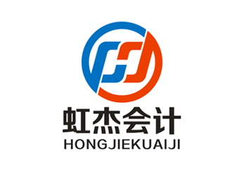 楊占斌的虹杰會計logo設計