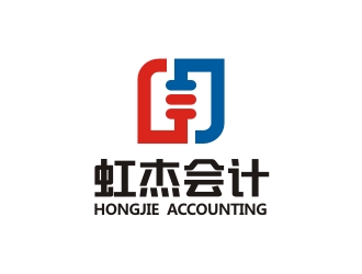 曾翼的虹杰會計logo設(shè)計