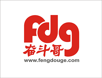 周都響的FDG奮斗哥logo設(shè)計(jì)