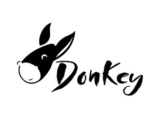 鐘炬的Donkey 手繪線條logologo設計