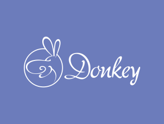 何嘉健的Donkey 手繪線條logologo設(shè)計(jì)