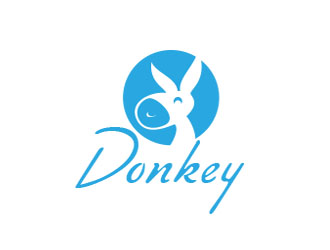 朱紅娟的Donkey 手繪線條logologo設計